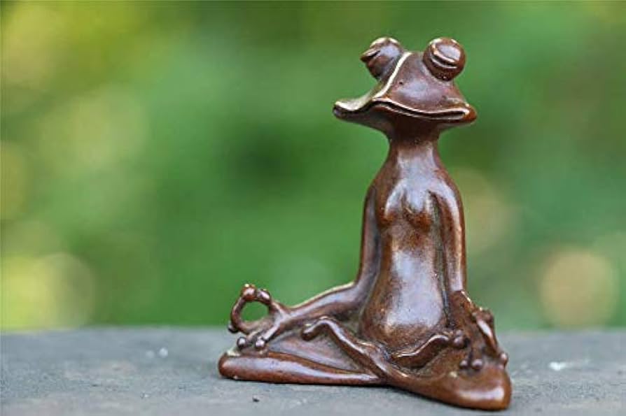 Amazon｜gannbarou 茶寵 茶玩 中国茶 道具 置物 銅器 かわいい 蛙