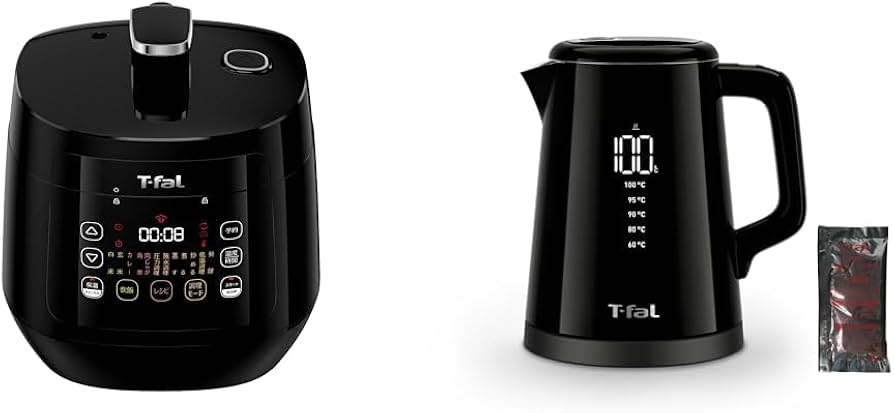 Amazon | 【セット買い】ティファール 電気圧力鍋 時短 3L 4人用 1台12