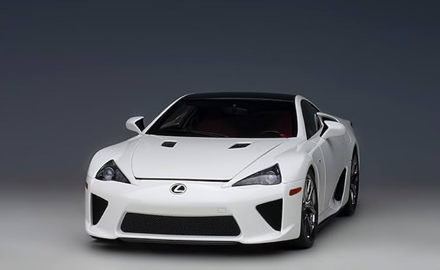 Amazon.com: LFA Whitest White with Carbon Top 1/18 Model Car by