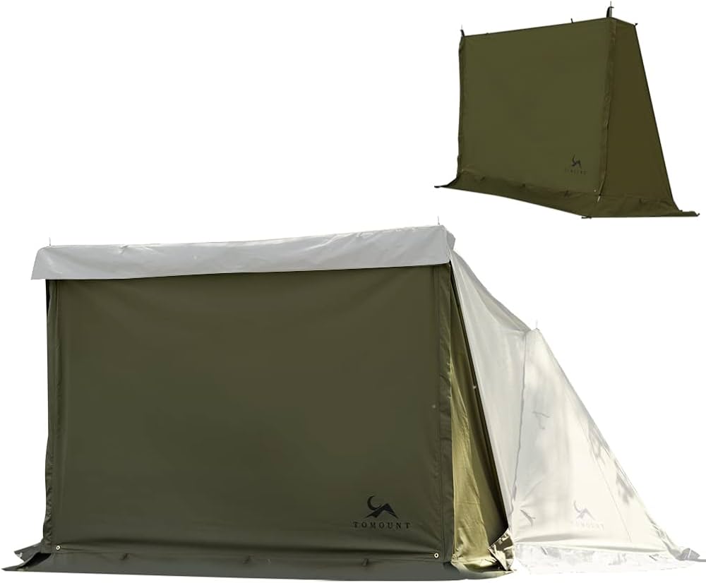 Amazon.co.jp: TOMOUNT パップテント用前幕 TC素材 陣幕 ポリコットン