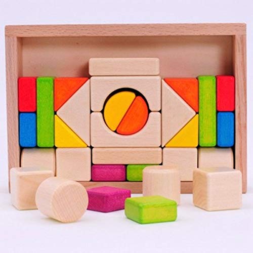 Amazon | Ms.0 つみき 30pcs 積み木 モンテッソーリ 木製 日本国内安全