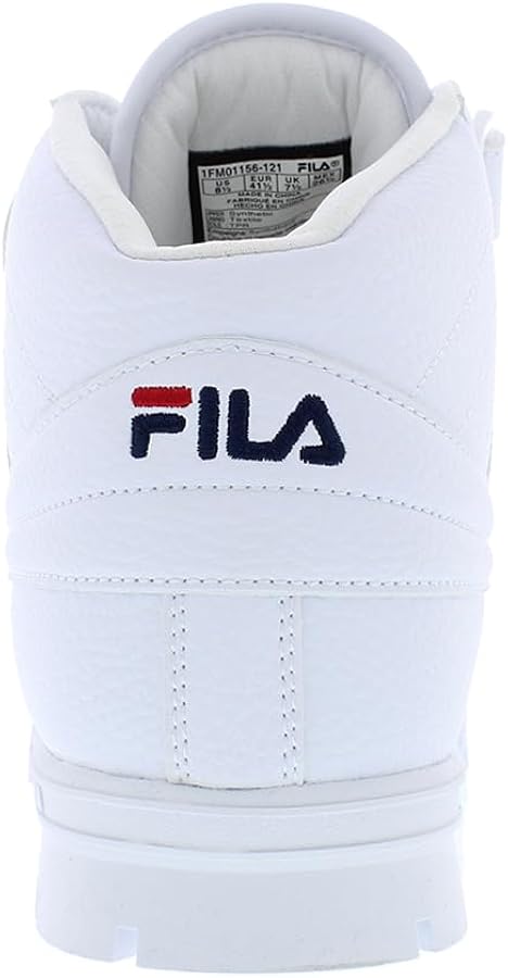 Amazon.com | Fila Men's V13 Boot Shoes White/White/Fila Red 7