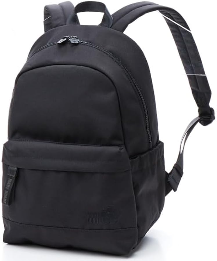 Amazon | [マリークワント] オールブラックシンプルロゴ リュック