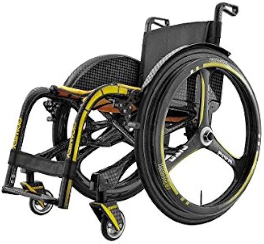 Amazon | Gigantex カーボン製折り畳み式車椅子 25インチ ブラック