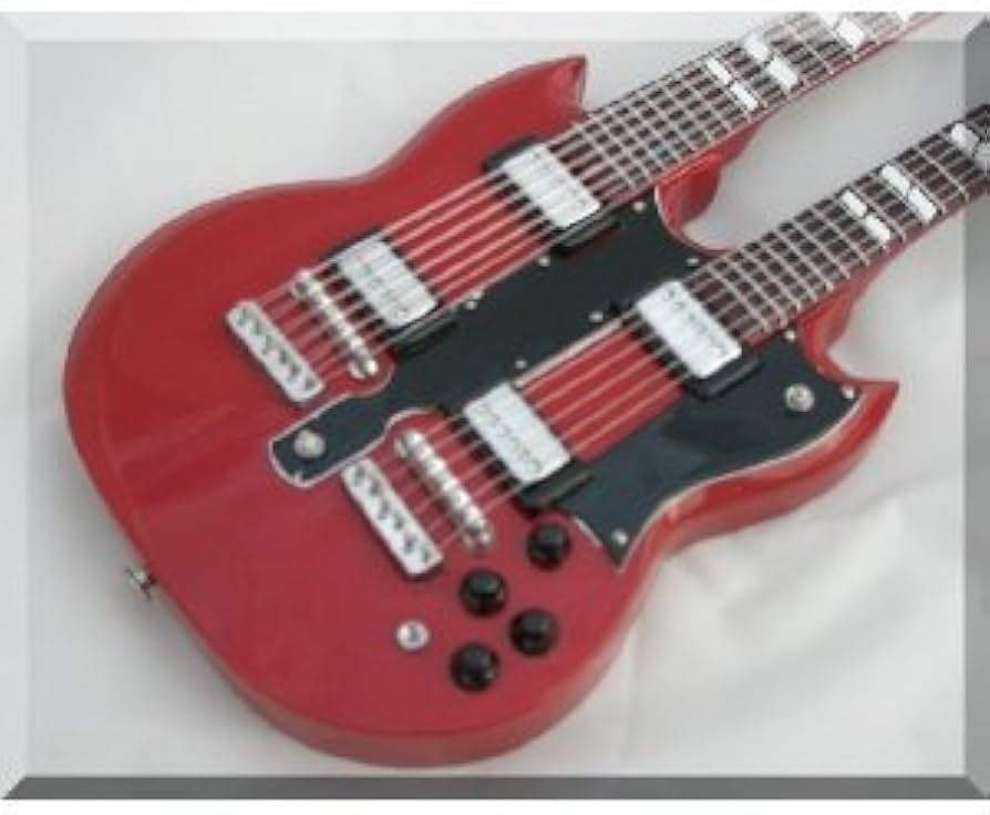 Amazon.co.jp: JIMMY PAGE ジミー ペイジ ミニチュア ギター ダブル
