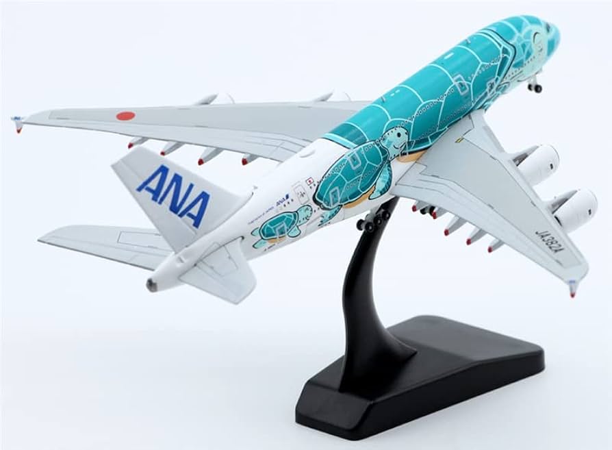 Amazon.com: JC Wings ANA Kai Airbus A380 JA382A Green Turtle 1:500