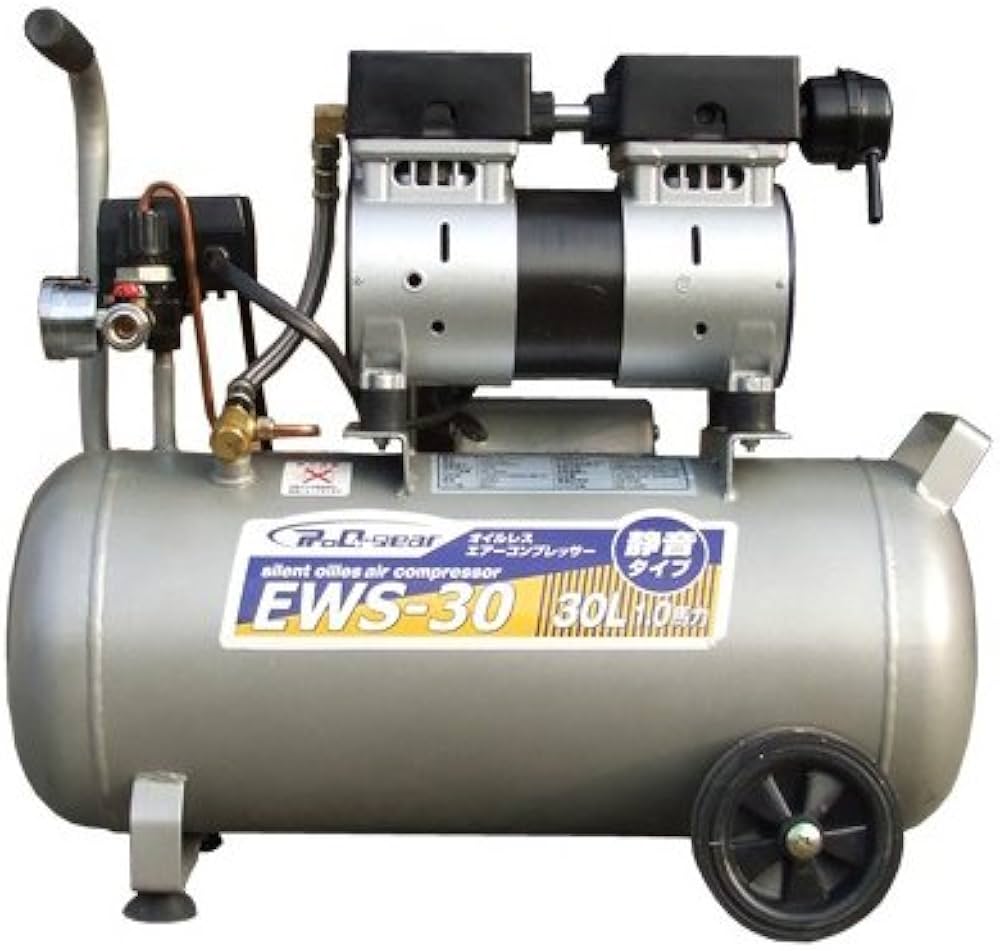 Amazon | SHINSEI シンセイ 静音オイルレスコンプレッサー 30L EWS-30