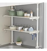 Amazon.co.jp: TKUIN ゴミ箱上ラック 冷蔵庫上ラック 【幅50～80cm伸縮