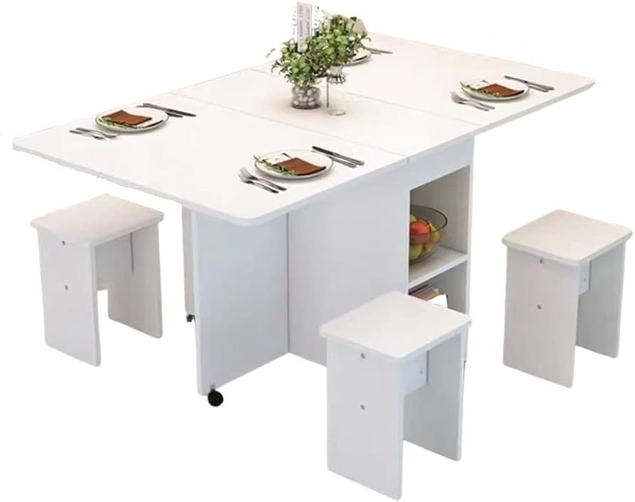 Amazon｜ダイニング テーブル 2~4人用 5点セット チェア 折り畳み