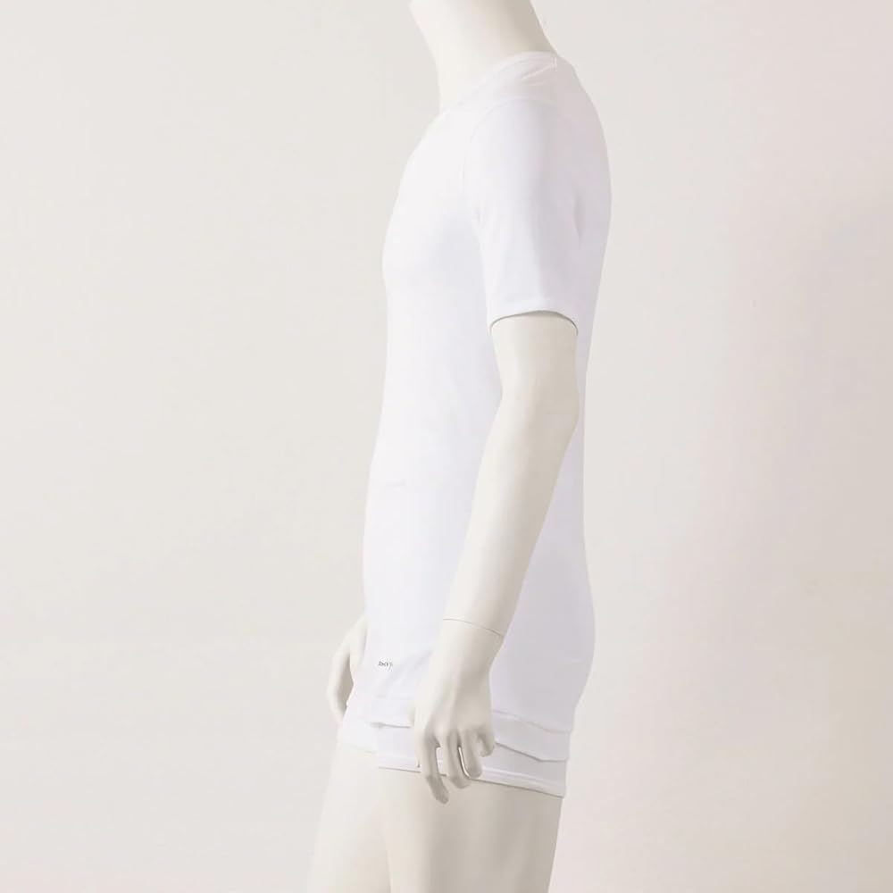 Amazon | (アングル)ANGLE アサメリー 綿100% 日本製 紳士 U首半袖