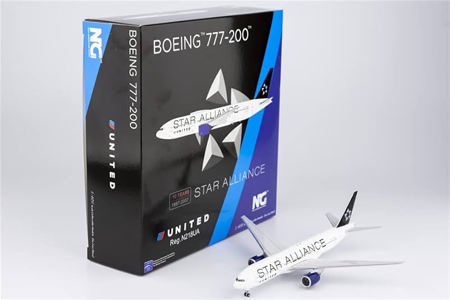 Amazon.com: for NG Model for United Airlines for Boeing B777-200ER