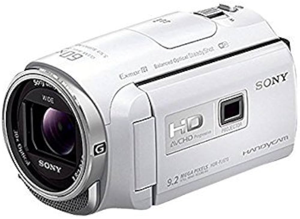 Amazon | SONY HDビデオカメラ Handycam HDR-PJ670 ホワイト 光学30倍