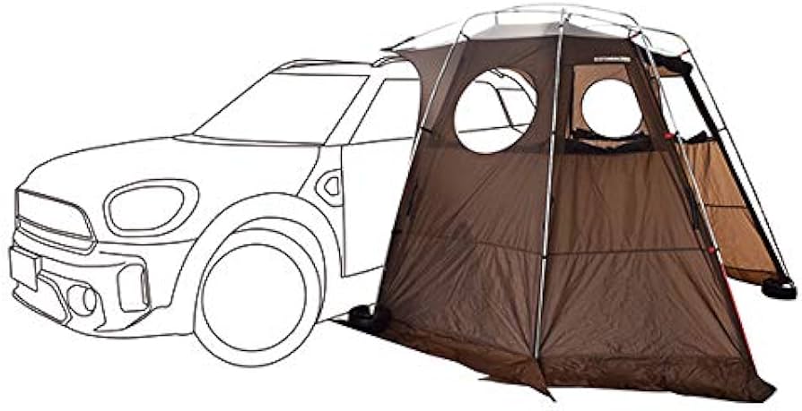 Amazon | OXFORD6.0 カーサイドタープ シェルター型 | ストーン