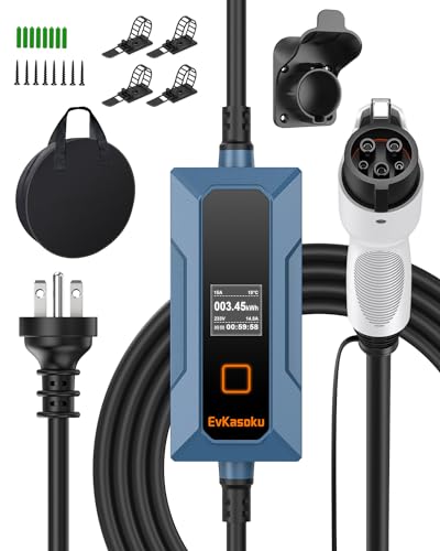 Amazon.co.jp: EvKasoku 100-240V 5/8/10/13/15A 電気自動車 EV充電