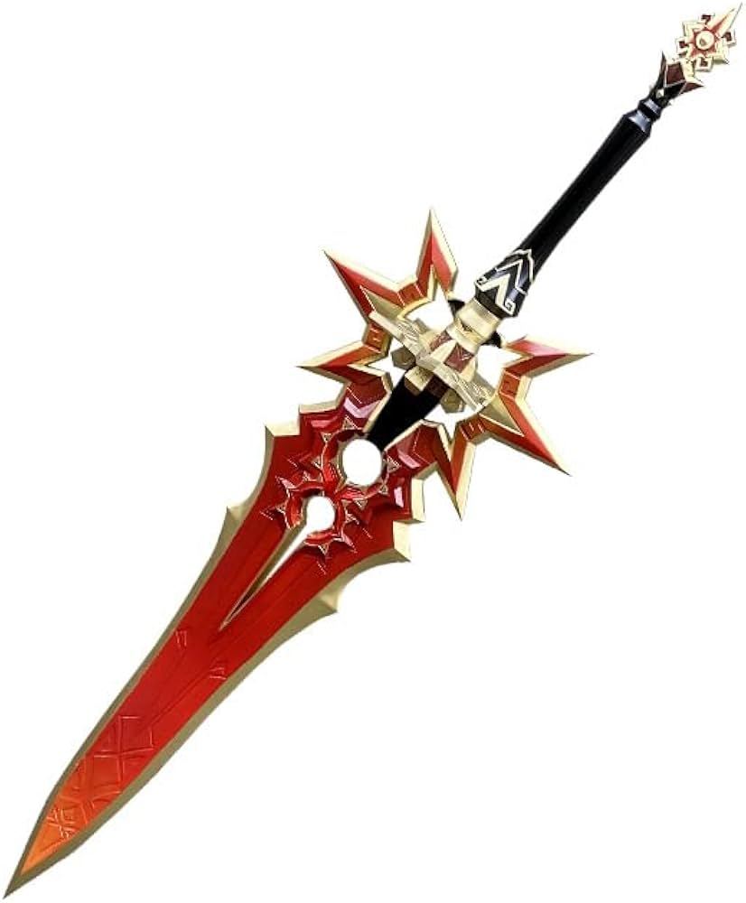 Amazon.co.jp: 原神 マーヴィカ 武器 千烈の日輪 コスプレ道具 炎神
