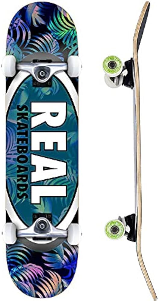 Amazon | リアル REAL スケートボード コンプリート TEAM TROPIC OVALS