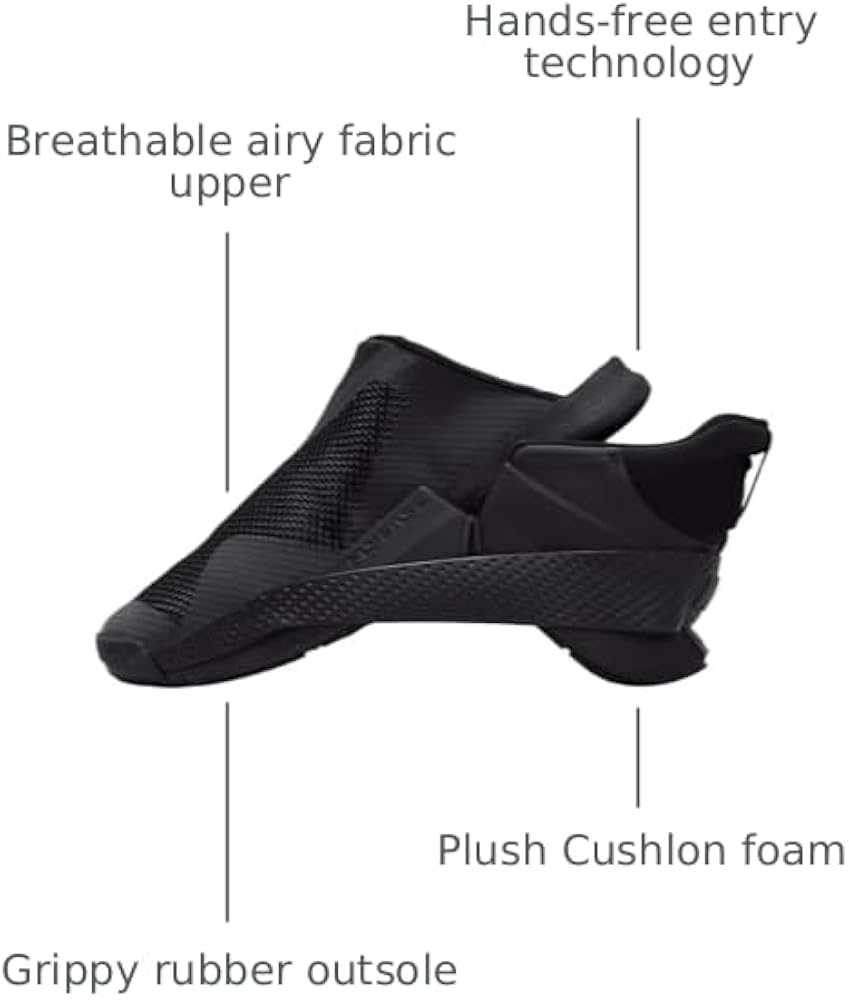 Amazon.com | Nike Go FlyEase Easy On/Off Shoes (DR5540-006, Black