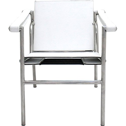 Amazon｜LC1スリングチェア レザー仕様 色ホワイト ルコルビジェによる