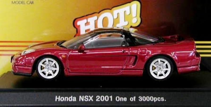 Amazon | エブロ 1/43ホンダ NSX TYPE S 2001 メタリックレッド HOT