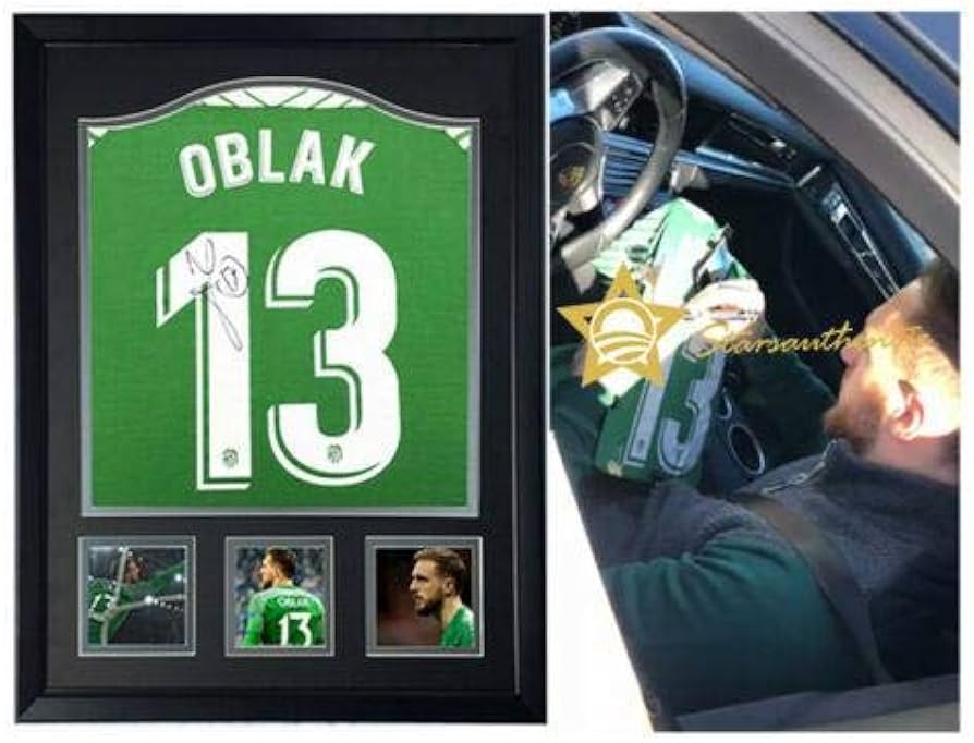 直筆サイン入りユニフォーム ヤン・オブラク アトレティコ・マドリード