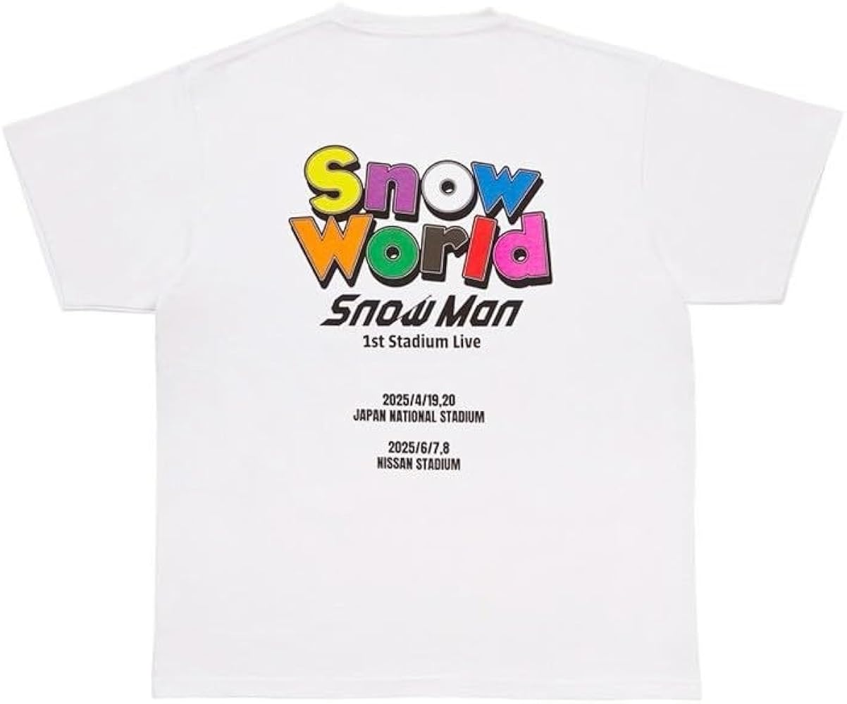 Amazon.co.jp: SnowMan Tシャツ(ロゴver.) 5th Anniversary Snow World