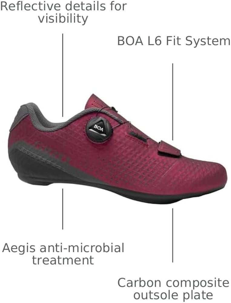 Amazon.com | Giro Cadet W Womens Road Shoes - Ano Dark Cherry