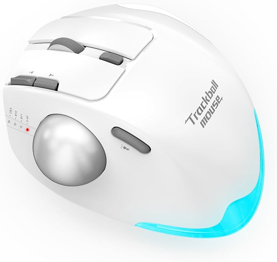 Amazon.co.jp: Docooler F-33 ワイヤレス トラックボール マウス