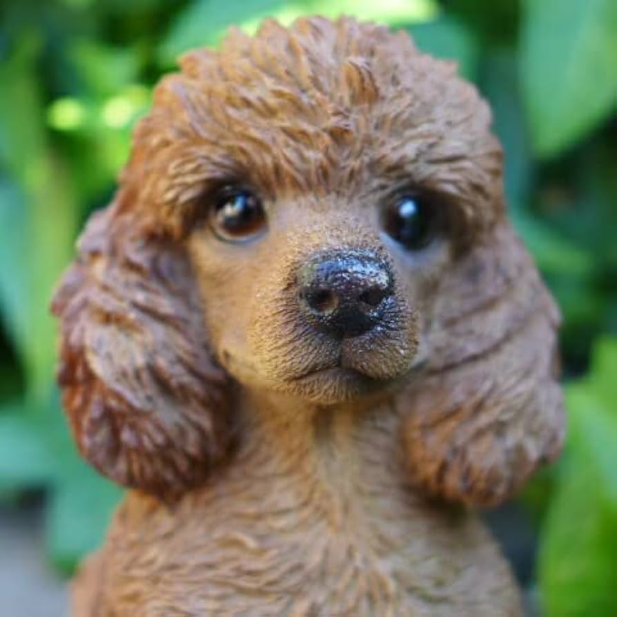 Amazon.co.jp: 犬の置物 プードル いぬ イヌ 動物