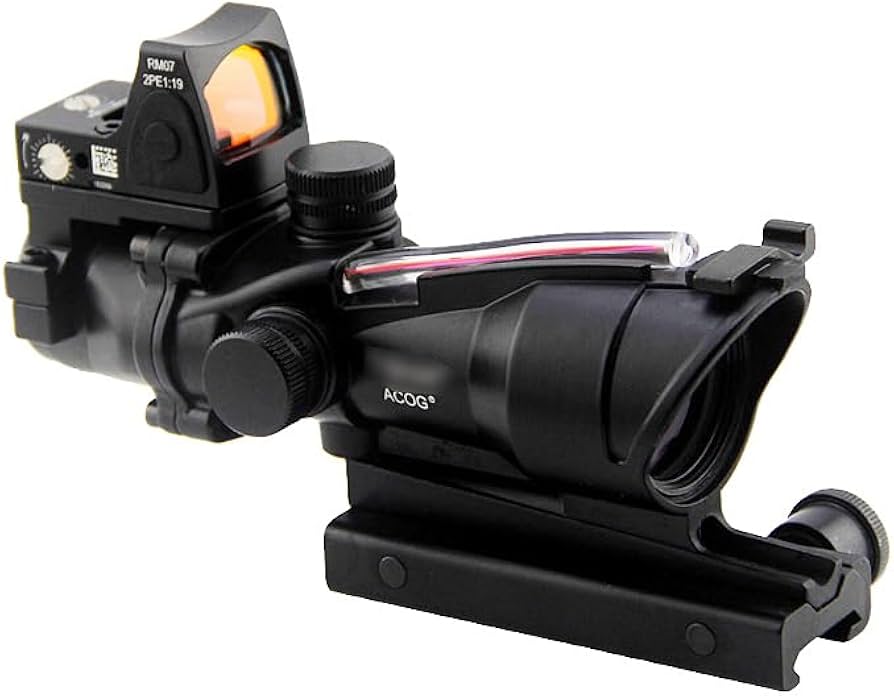Amazon.co.jp: ACOG 4×32スコープ＆RMRドットレプリカ 集光チューブ式