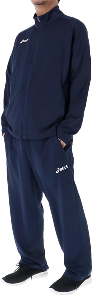 Amazon | [アシックス] ジャージ メンズ 上下セット ワンポイント