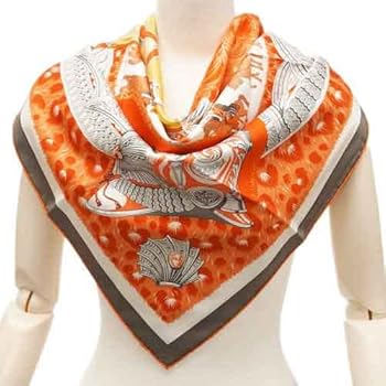 Amazon | [エルメス] スカーフ H002867S11 ソルド カレ ツイル シルク