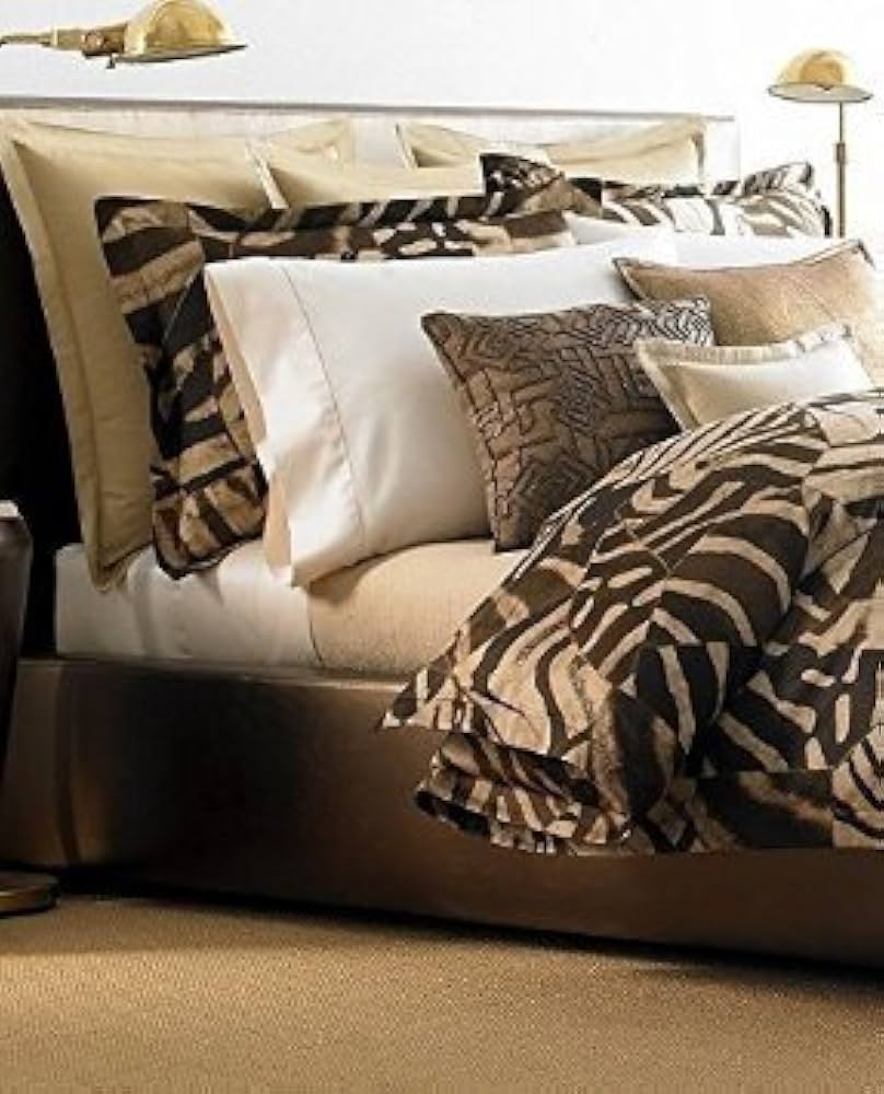 Amazon.com: Ralph Lauren Home Victoria Falls Tan Brown Zebra King