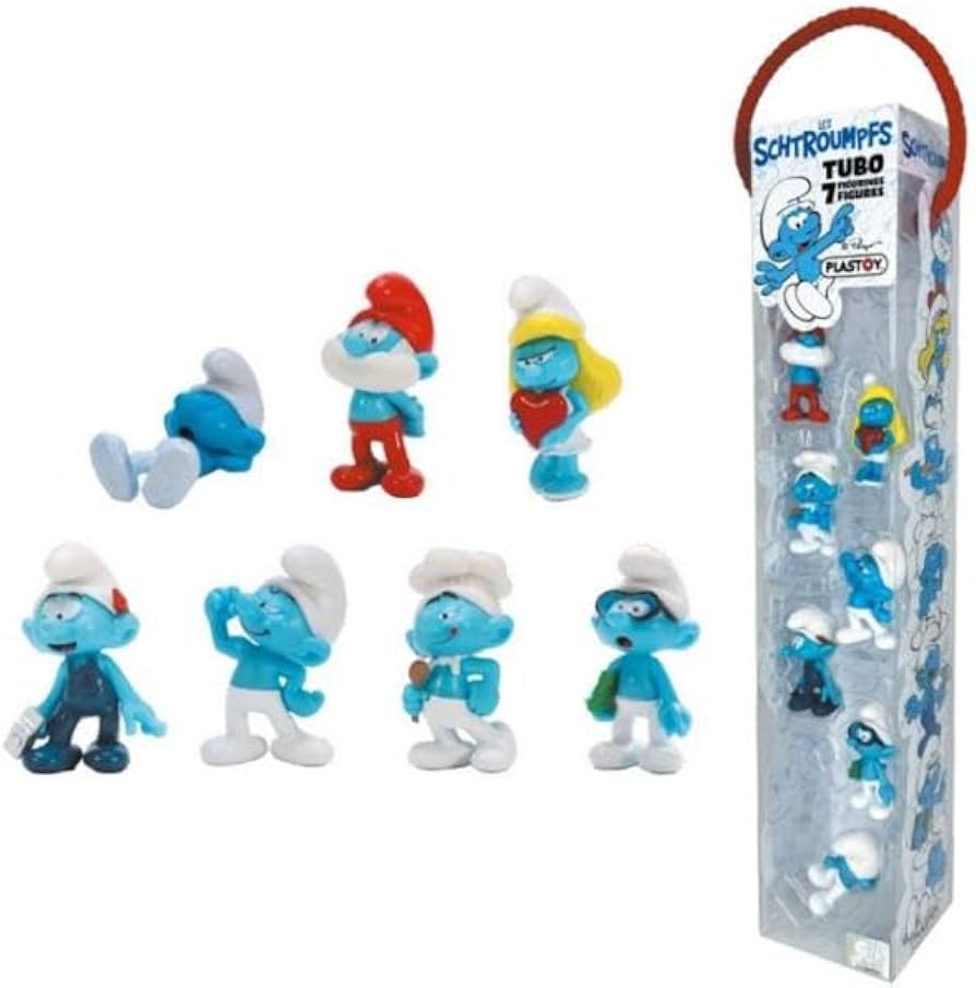 Amazon.co.jp: Plastoy スマーフ フィギュア 7個セット、スマーフ
