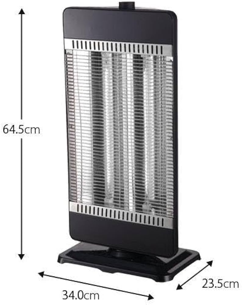 Amazon | TEKNOS カーボンヒーター2灯 900W,400W ブラック CHM-4532(K