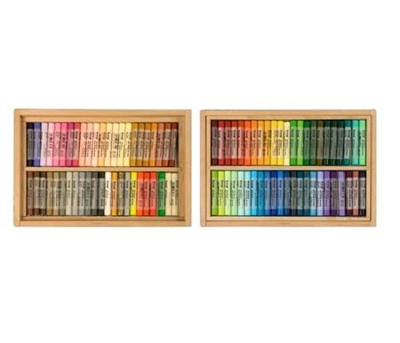Amazon.com: ArtAspirer Oil Pastels ArtAspirer Oil Pastels Wood Box