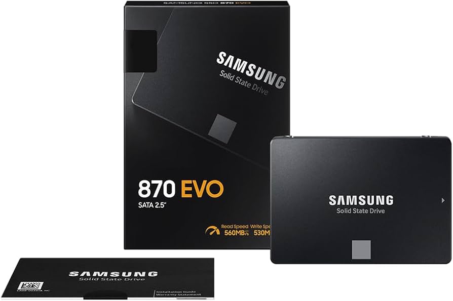 SAMSUNG 870 EVO 1TB 6.3 cm SATA III SSD interno de estado sólido