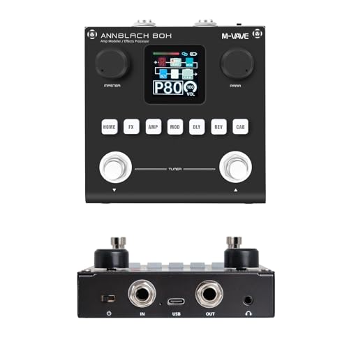Amazon.co.jp: M-VAVE ANN ブラックペダルボックス マルチエフェクト