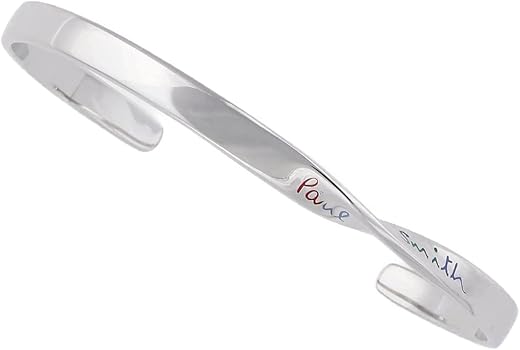 Amazon | [ポールスミス] ロゴツイスト バングル メンズ 日本製 純正