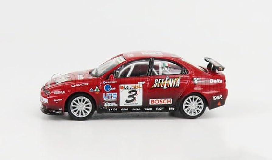 Amazon | RICKO 1/87 アルファロメオ 156 GTA 2003#3 レーシングレッド
