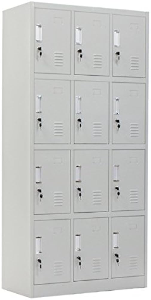 Amazon | ロッカー おしゃれ スチールロッカー 12人用 鍵付き