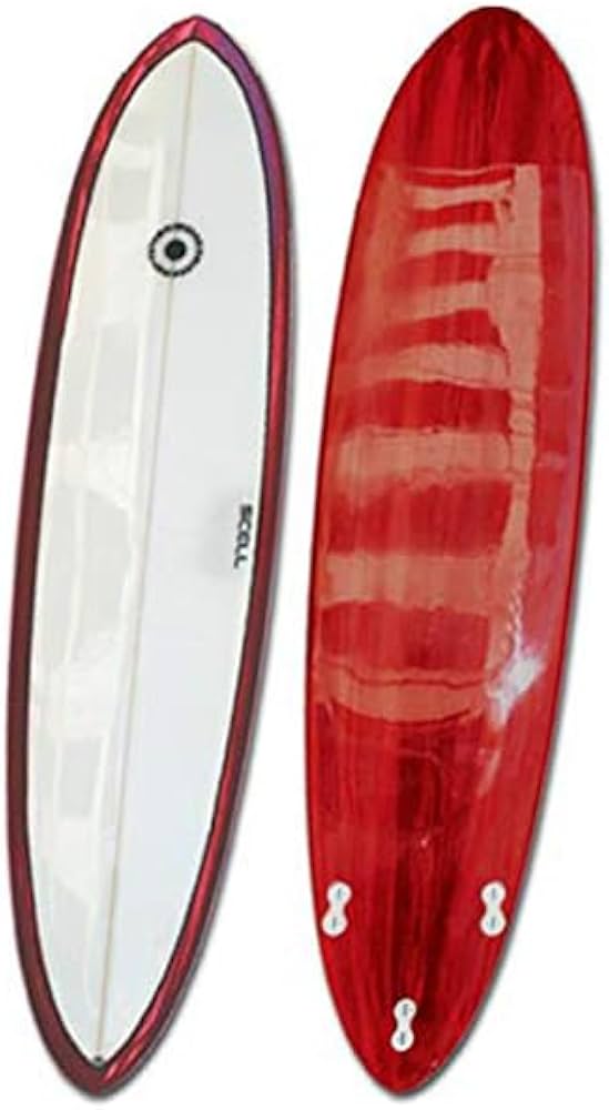Amazon | SCELL セル ファンボード 7'4 サーフボード レッド | SCELL