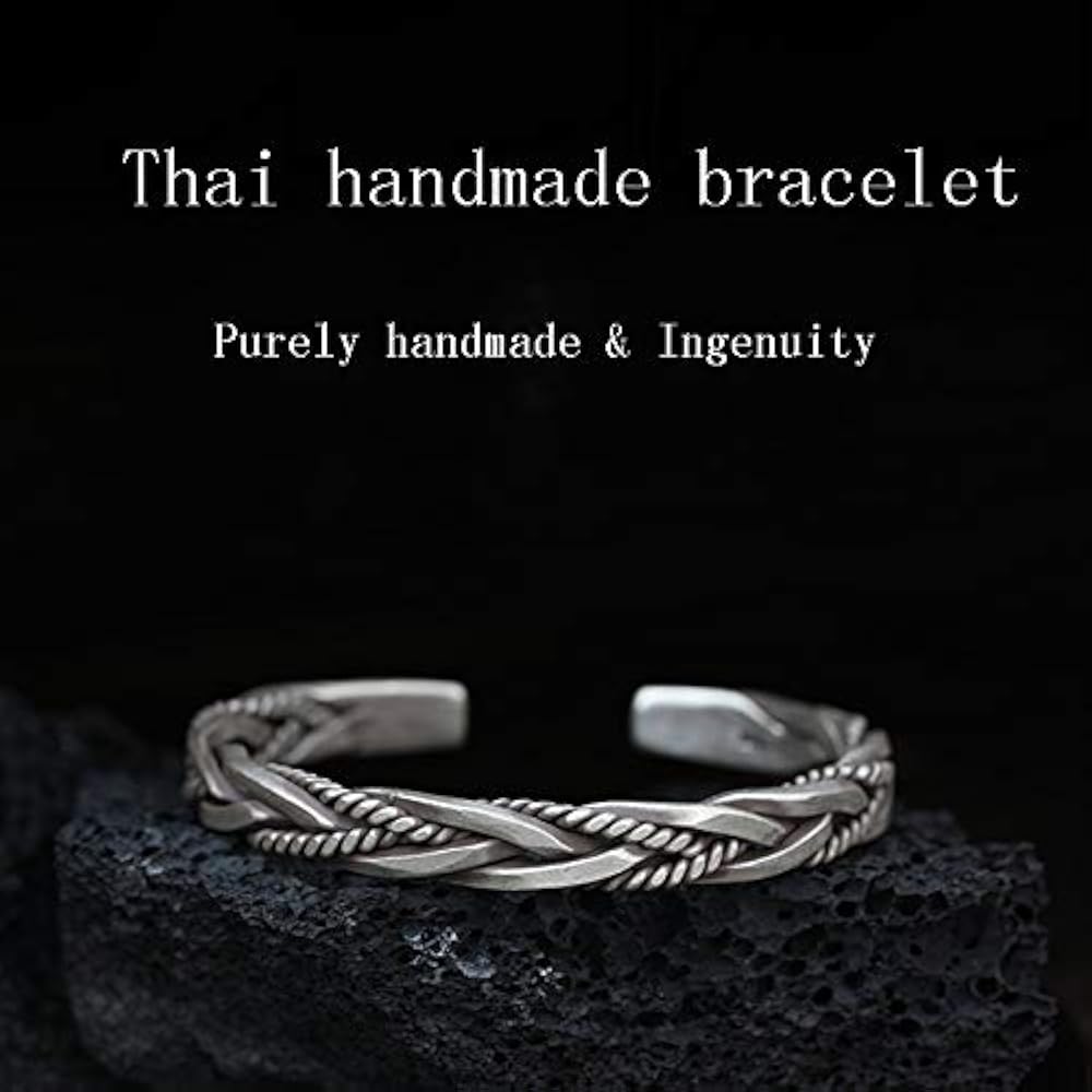 Amazon | メンズ925スターリングシルバータイハンドメイドヴィンテージ