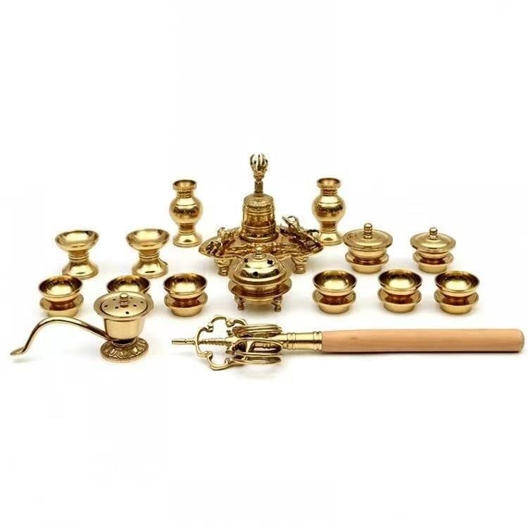 Amazon｜【密教法具 寺院用仏具】前具 小々型(一面器) 六器一組 仏器