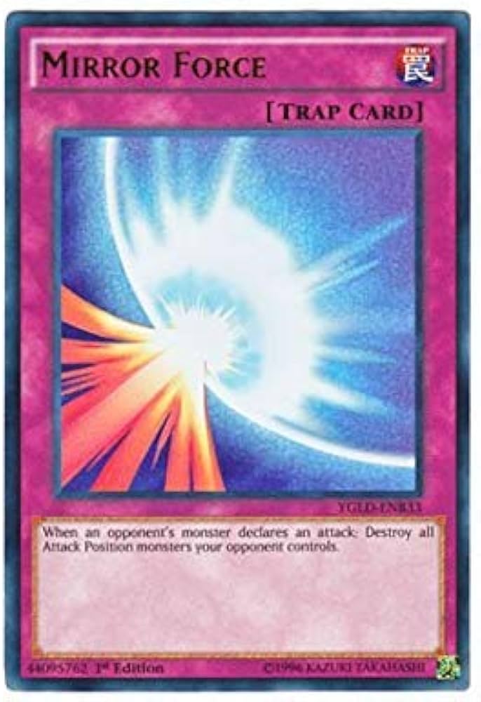 Amazon.co.jp: 遊戯王 英語版 YGLD-ENB33 Mirror Force 聖なるバリア
