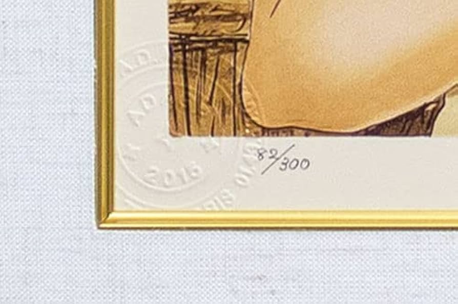 Amazon.co.jp: 藤田嗣治『フォークを持つ少女』シルクスクリーン版画