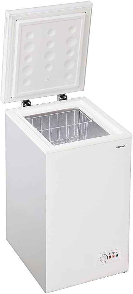 Amazon.co.jp: アイリスオーヤマ 冷凍庫 63L ホワイト ICSD-6A-W 上
