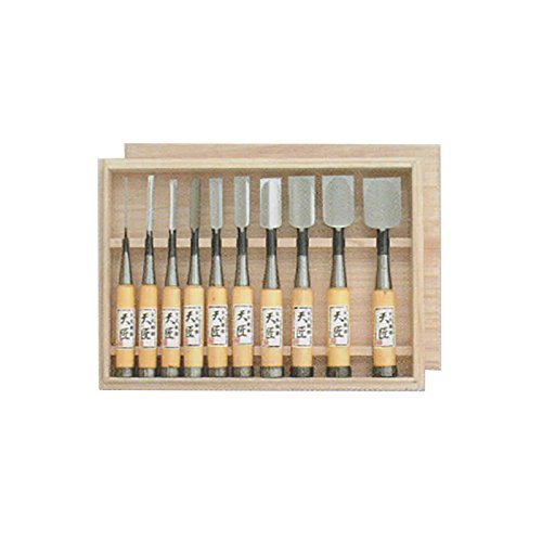 Amazon | ノミ 鑿 のみ 組のみ 天匠 古式鍛錬 追入 グミ (10本組) 3・6