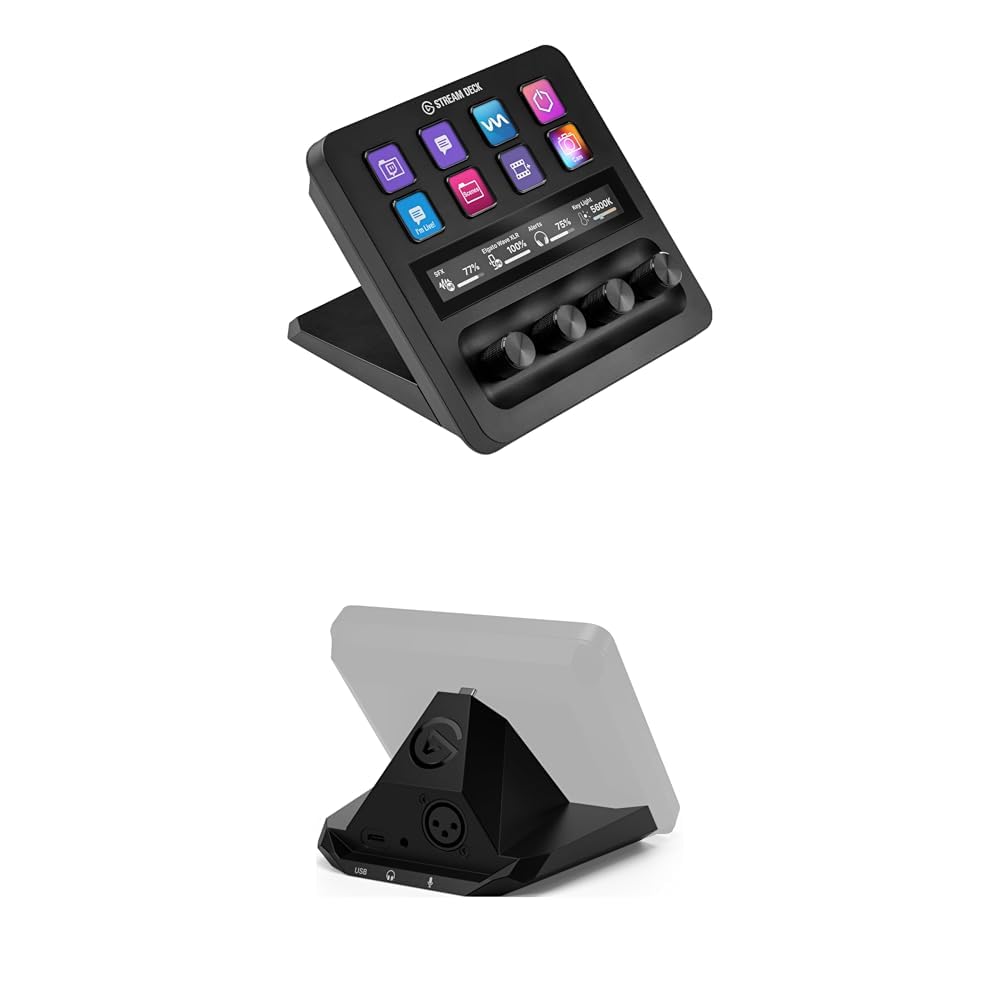 Amazon.co.jp: Elgato Stream Deck +/ 専用XLRドックセット : パソコン