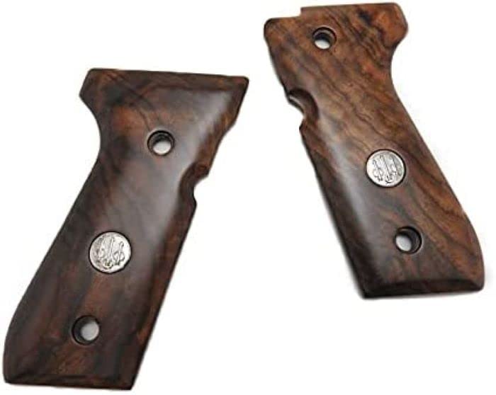 Amazon | ベレッタ グリップ 純正 実物 ウォールナット材 グリップ