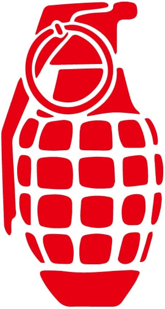 Amazon.co.jp: 手榴弾 ステッカー グレネード 手投げ弾 爆弾 米軍 US